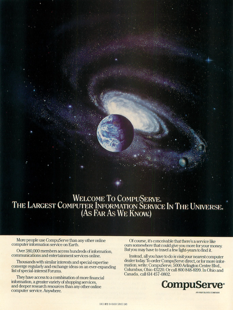 CompuServe advertisement