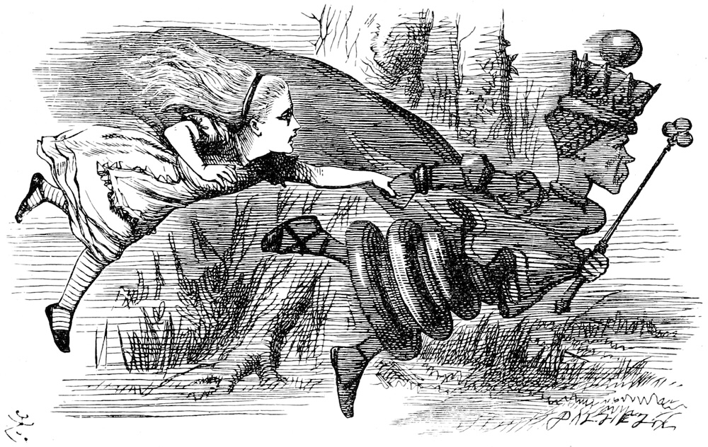 Alice and Red Queen racing