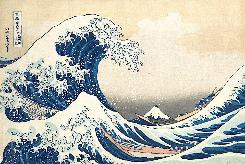 Some famous wave painting