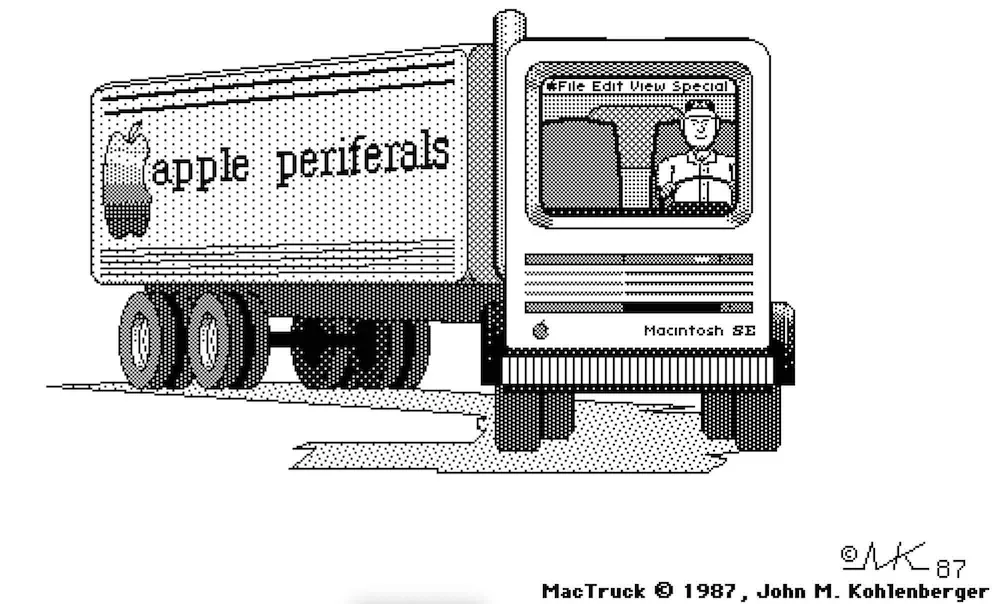 &ldquo;MacPaint art from the mid-80s.&rdquo;