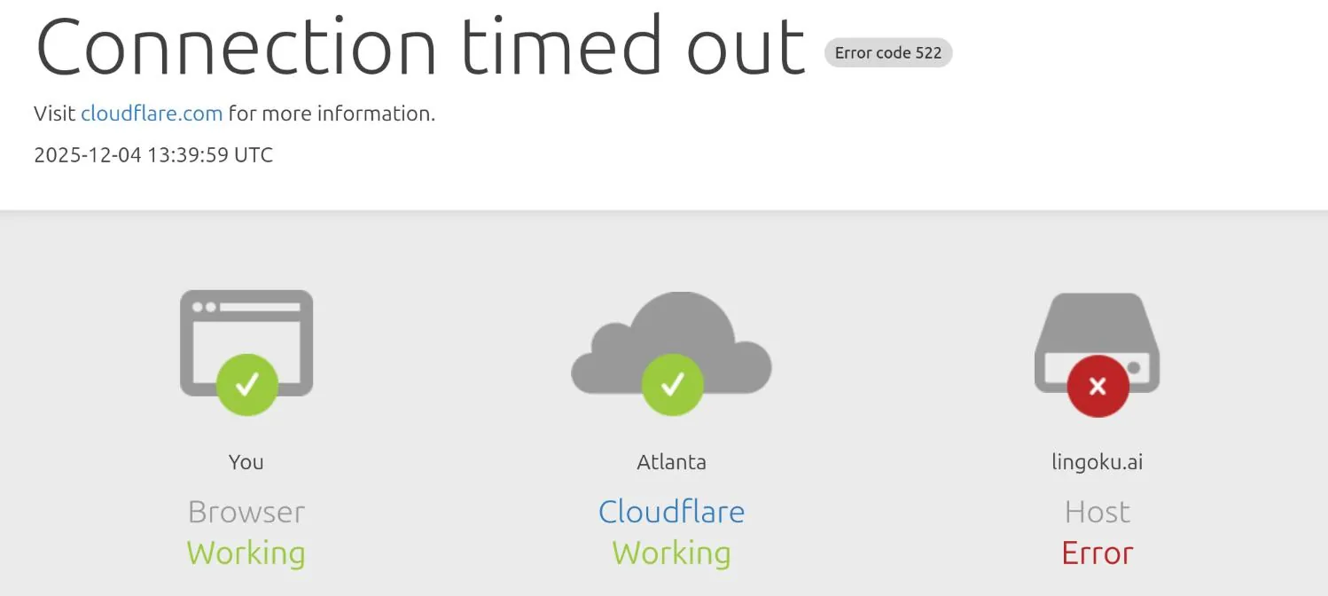 &ldquo;Cloudflare error&rdquo;