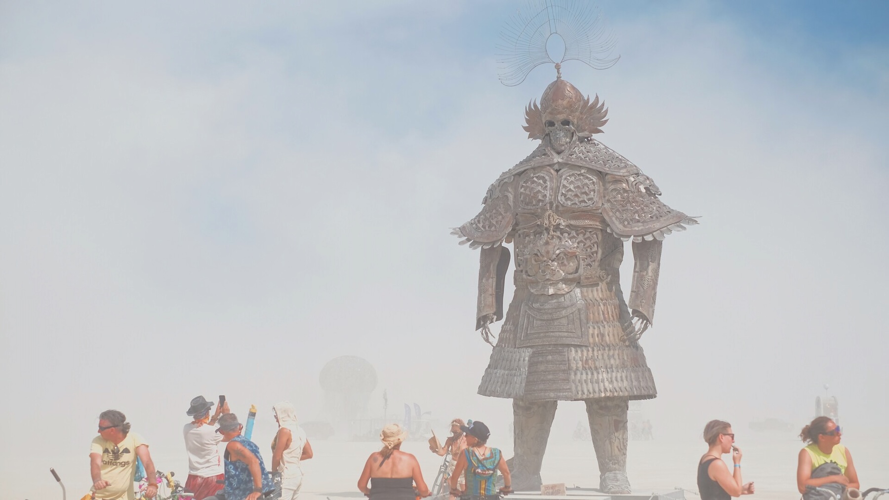 &ldquo;Desert Guard, at the Burning Man festival in 2018&rdquo;