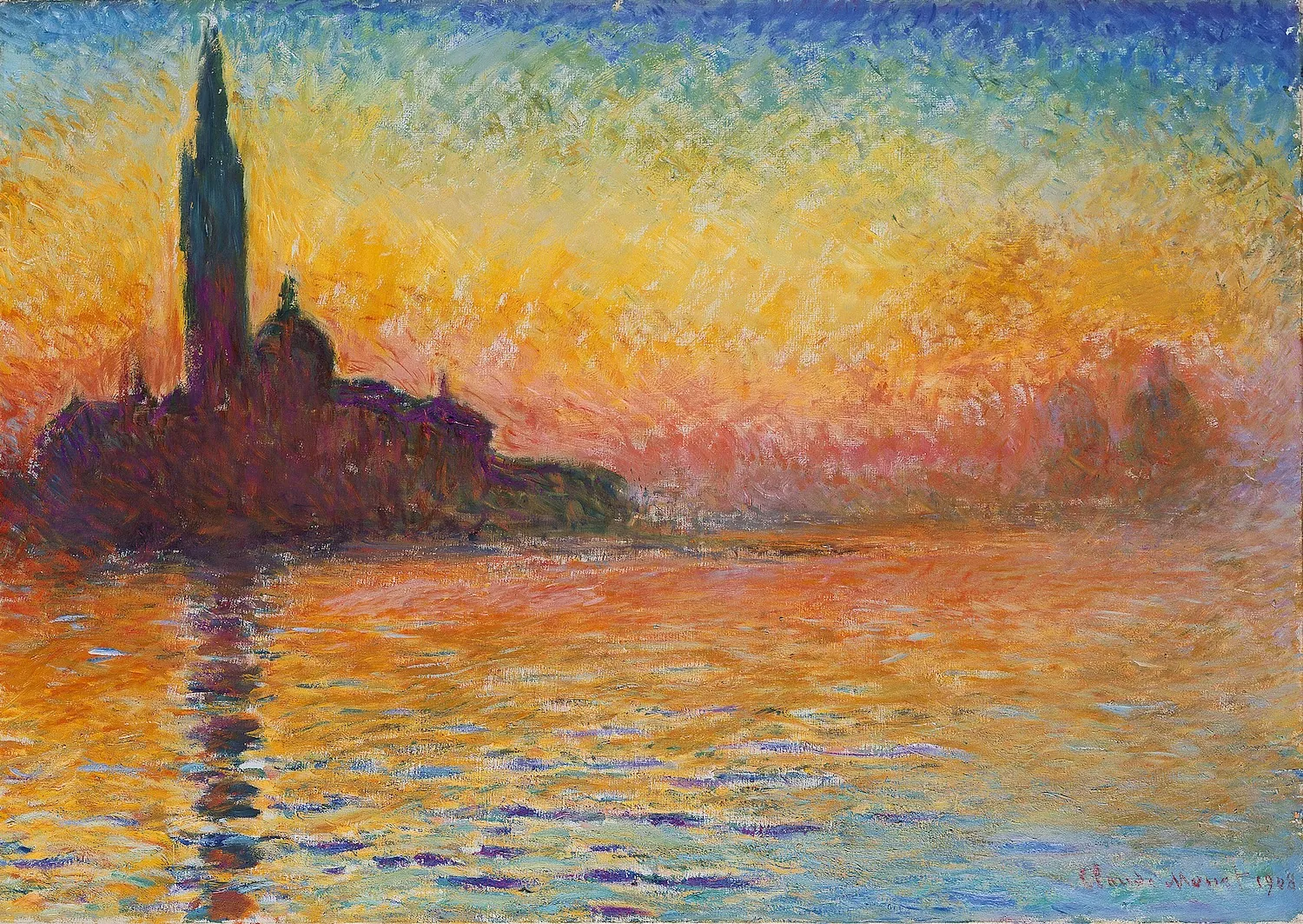 &ldquo;San Giorgio Maggiore at Dusk, by Claude Monet - Beyeler Foundation, Public Domain&rdquo;